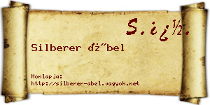 Silberer Ábel névjegykártya